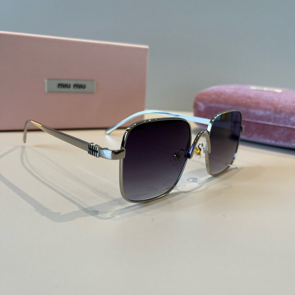 Miu Miu Fashion Silver Lens Sunglasses for Men & Women - 358724