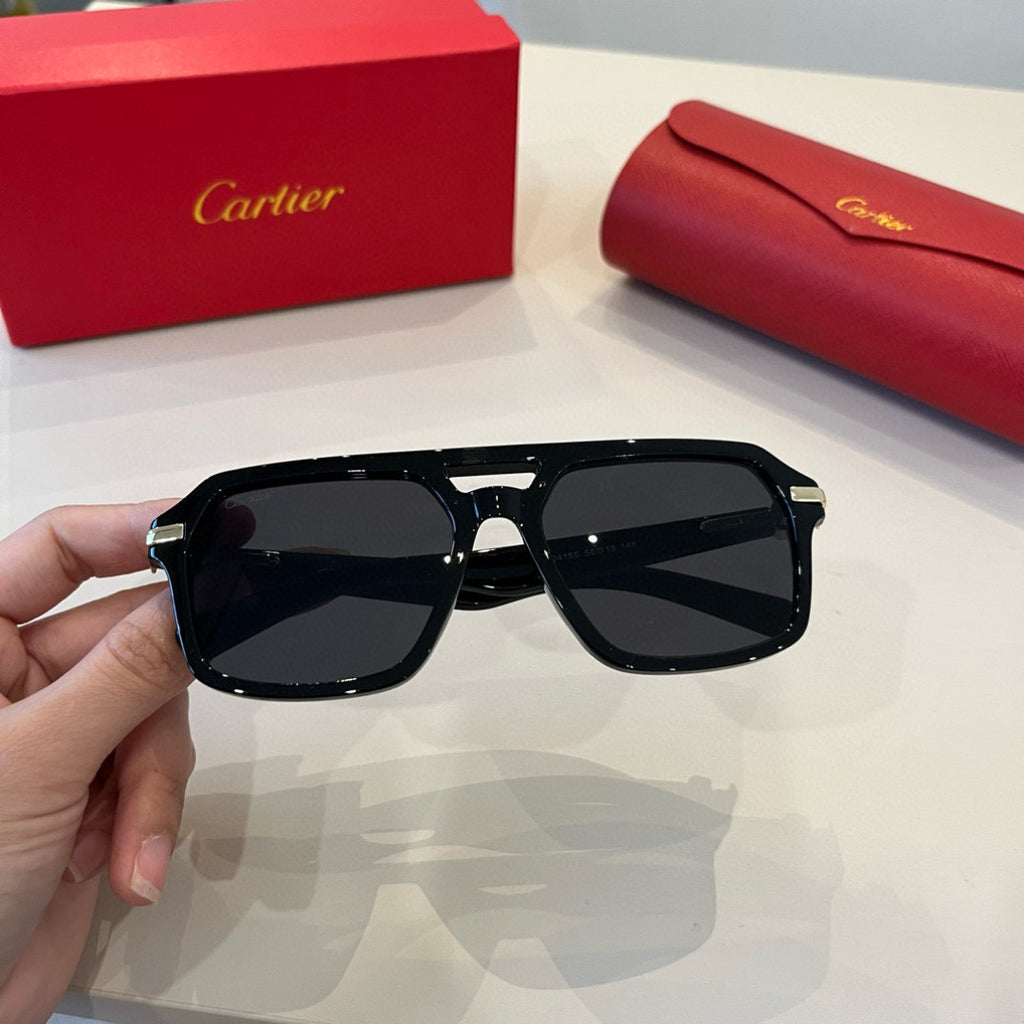 Cartier Aviator Black Lens Sunglasses for Men - detail image 4