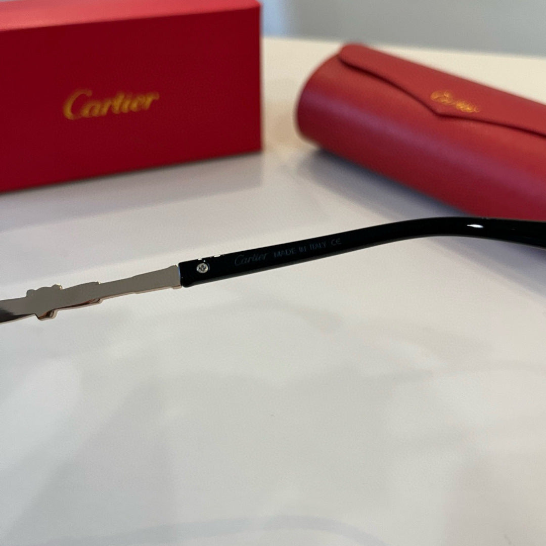 Cartier Lightweight Metal Rimless Silver Lens Sunglasses for Men & Wo - 998272 - detail image 9