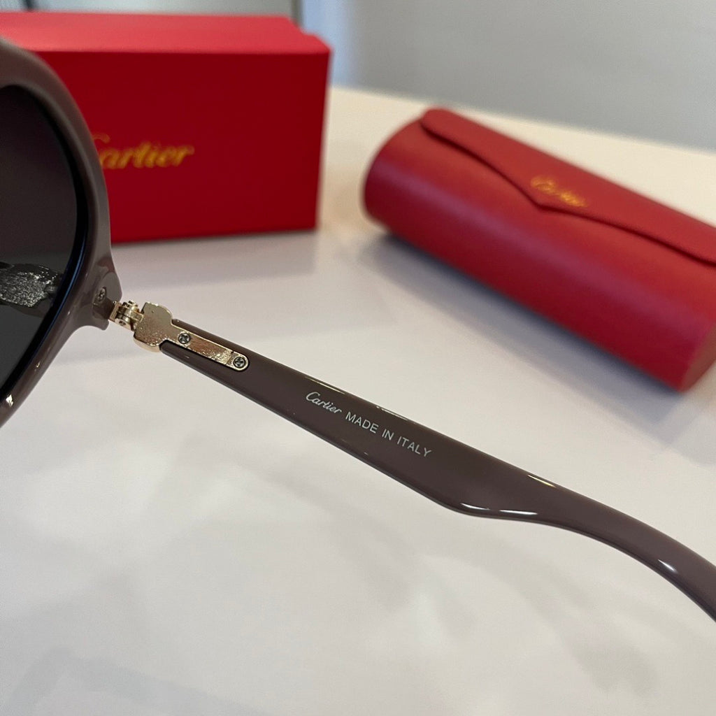 Cartier Lightweight Metal Rimless Silver Lens Sunglasses for Men & Wo - 487298 - detail image 7