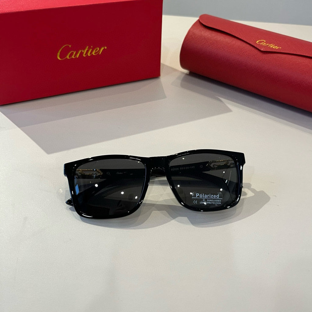 Cartier Fashion Black Lens Sunglasses for Men & Women - 358552 - detail image 6