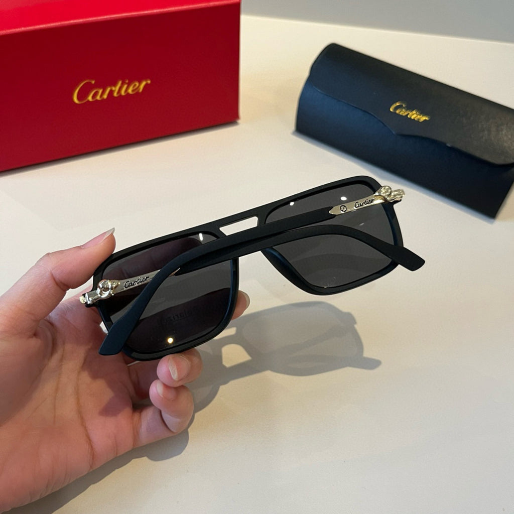 Cartier Fashion Black Lens Sunglasses for Men & Women - 358553 - detail image 9