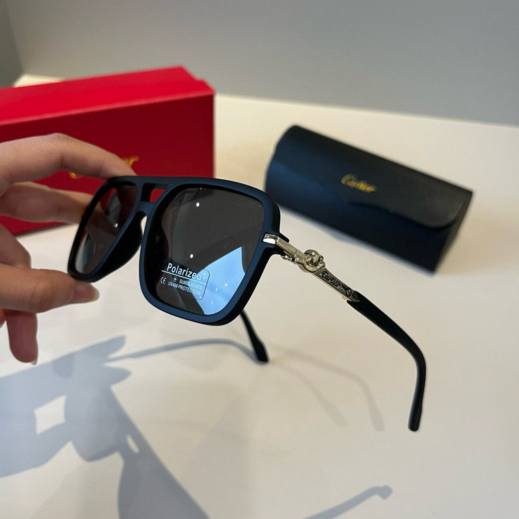 Cartier Fashion Black Lens Sunglasses for Men & Women - 358553 - detail image 4