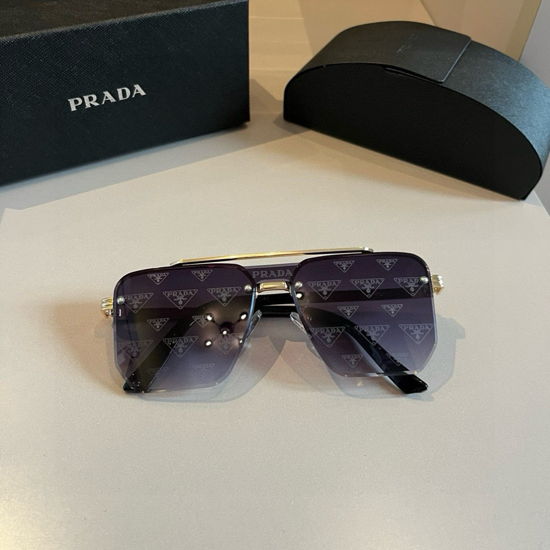 Prada Polarized Fashion Gold Lens Sunglasses for Men - 358437 - detail image 5