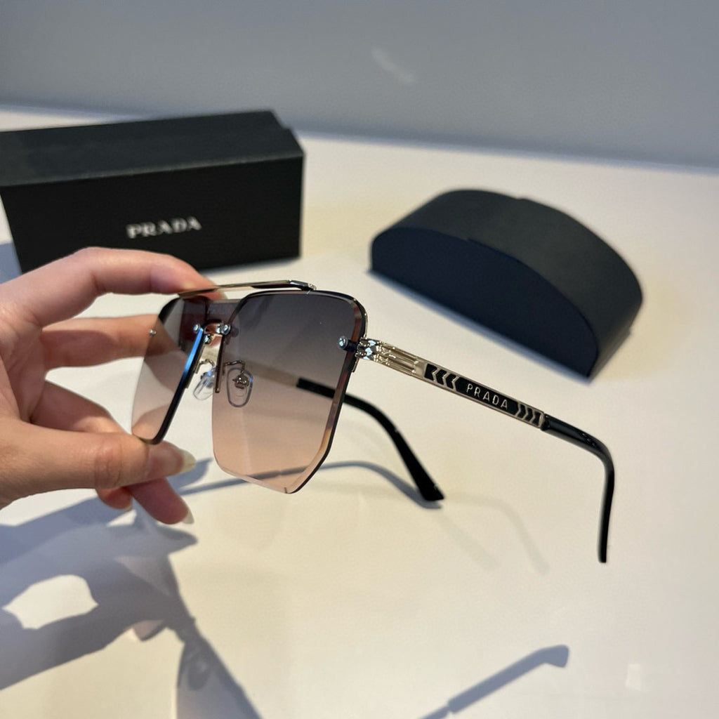 Prada Polarized Fashion Brown Lens Sunglasses for Men - 382655 - detail image 4