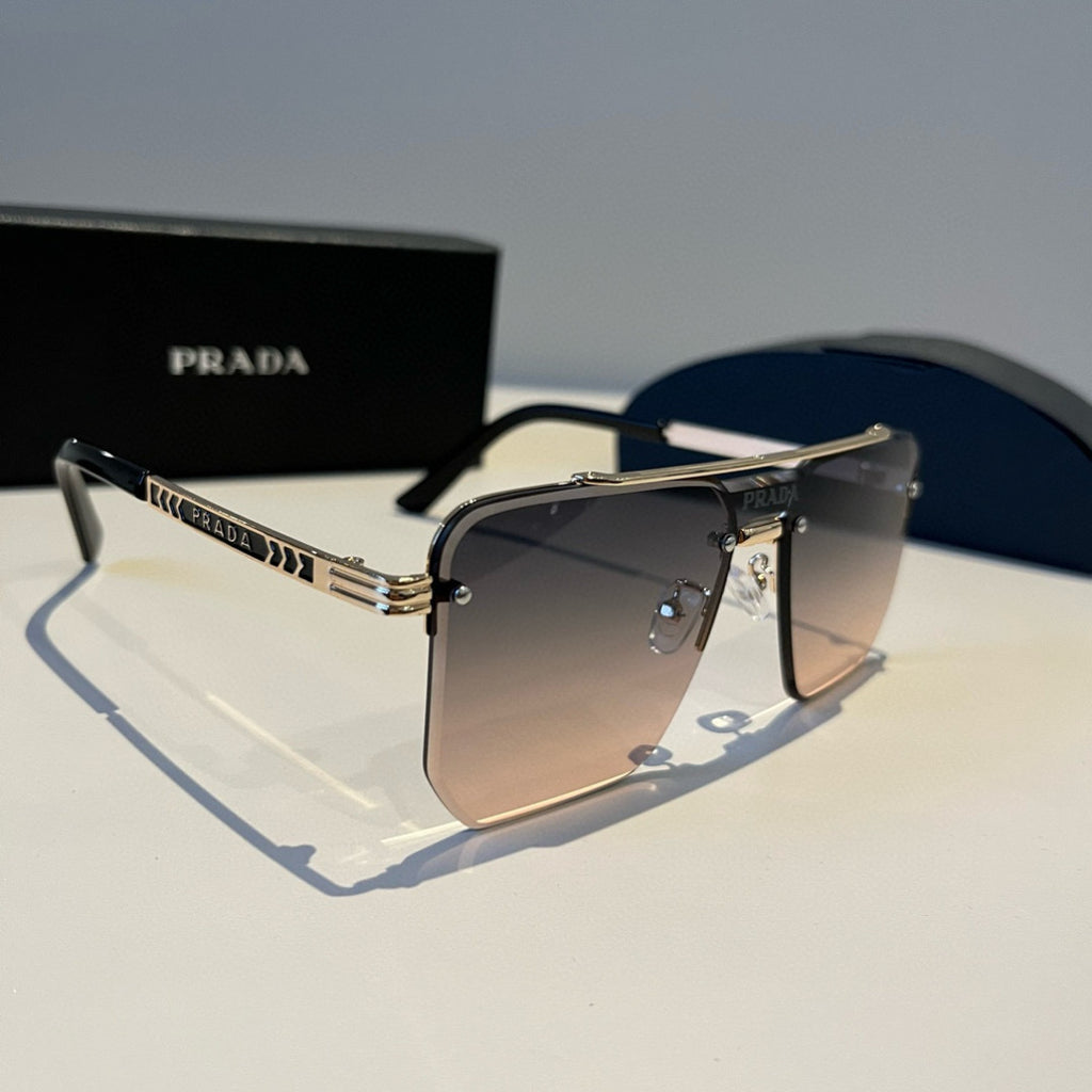 Prada Polarized Fashion Brown Lens Sunglasses for Men - 358438