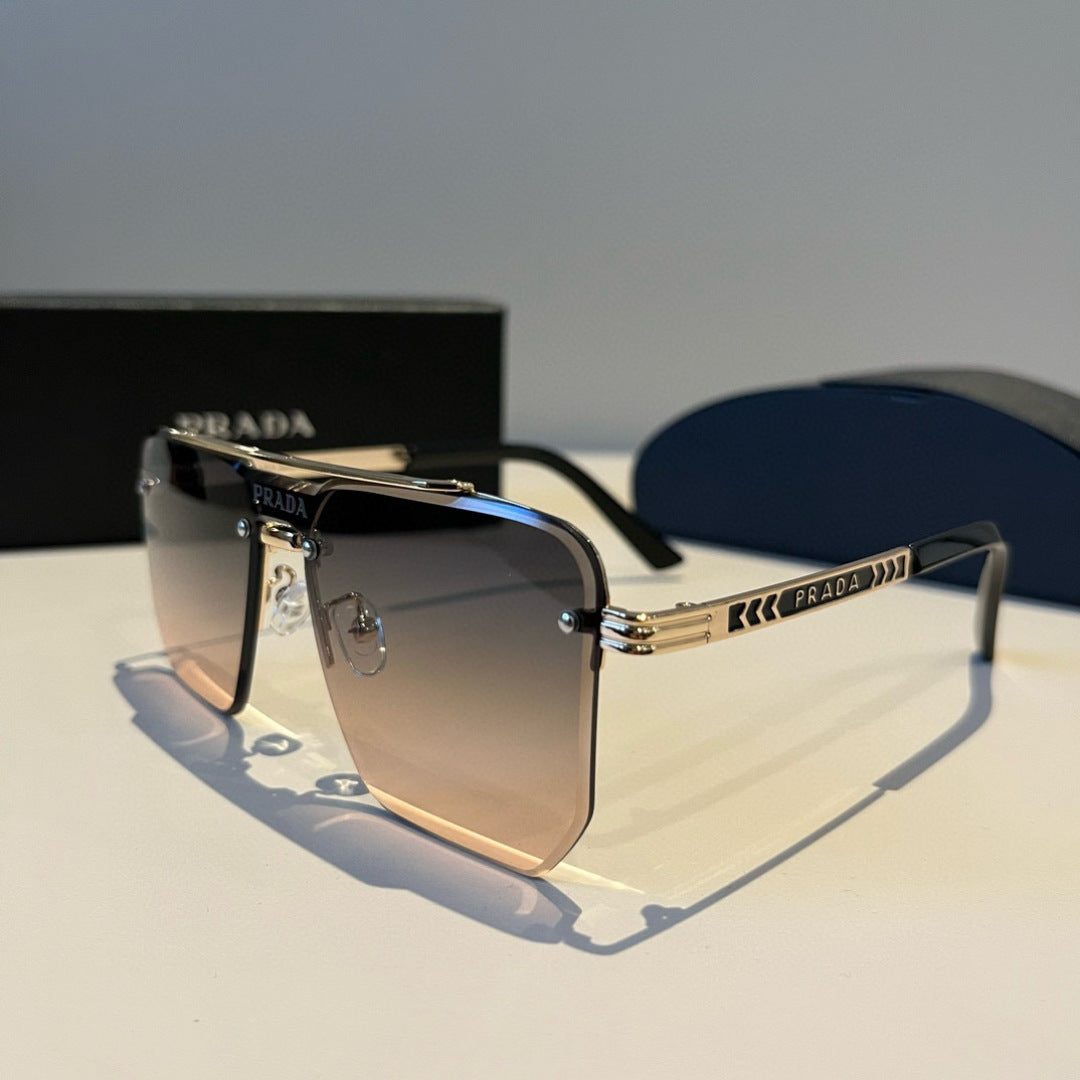 Prada Polarized Fashion Brown Lens Sunglasses for Men - 358438 - detail image 3
