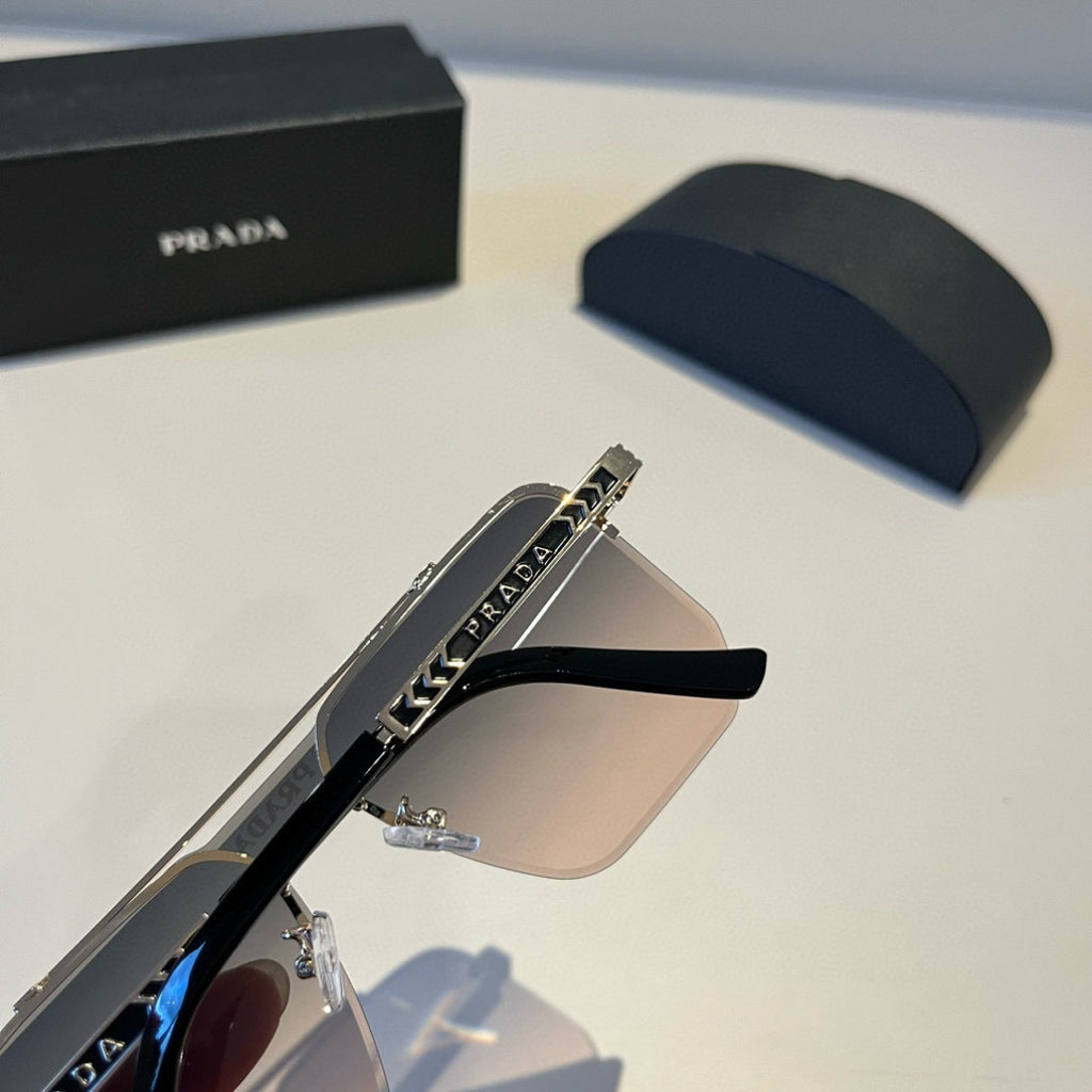 Prada Polarized Fashion Brown Lens Sunglasses for Men - 382655 - detail image 7