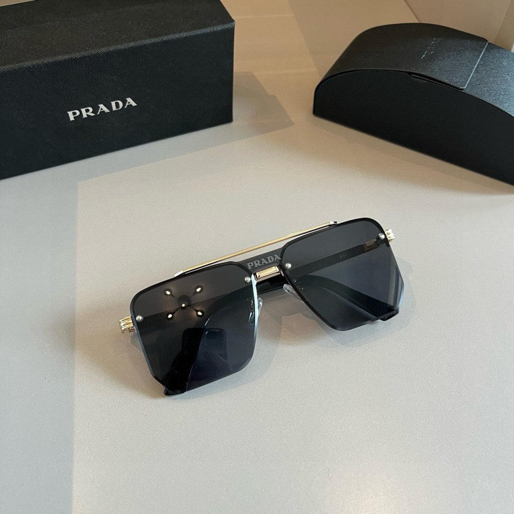 Prada Polarized Fashion Gold Lens Sunglasses for Men - 358379 - detail image 7