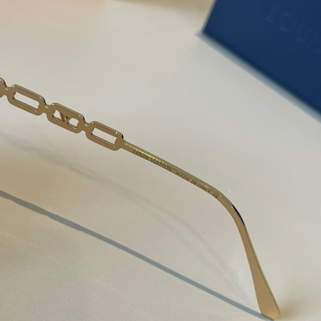 Louis Vuitton Metal Aviator Brown Lens Sunglasses for Men & Women - 997424 - detail image 9