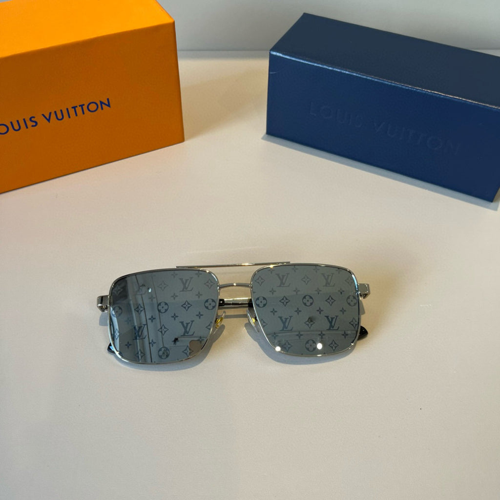 Louis Vuitton Metal Aviator Silver Lens Sunglasses for Men & Women - 997425 - detail image 4