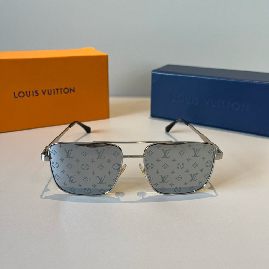 Louis Vuitton Metal Aviator Silver Lens Sunglasses for Men & Women - 997425 - detail image 2