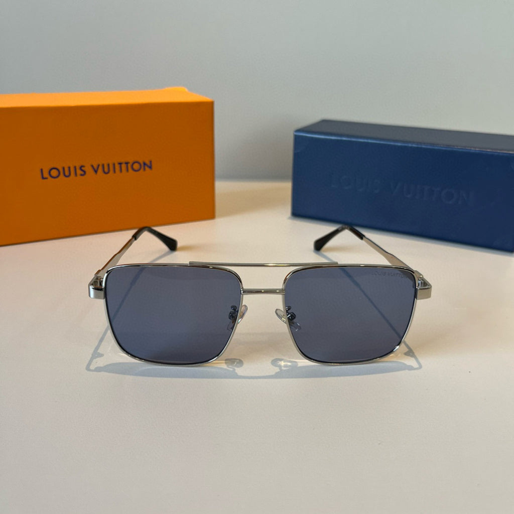 Louis Vuitton Metal Aviator Blue Lens Sunglasses for Men & Women - 997427 - detail image 2