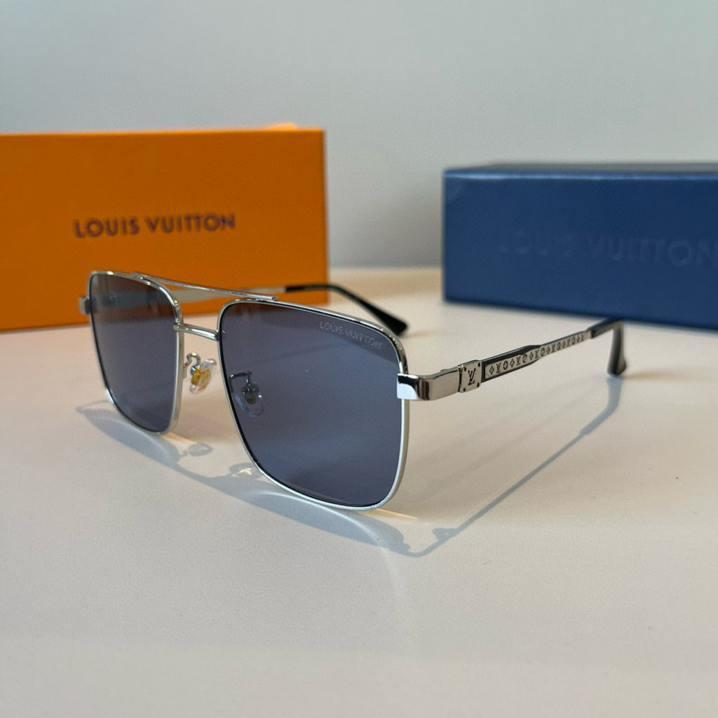 Louis Vuitton Metal Aviator Blue Lens Sunglasses for Men & Women - 997427 - detail image 3