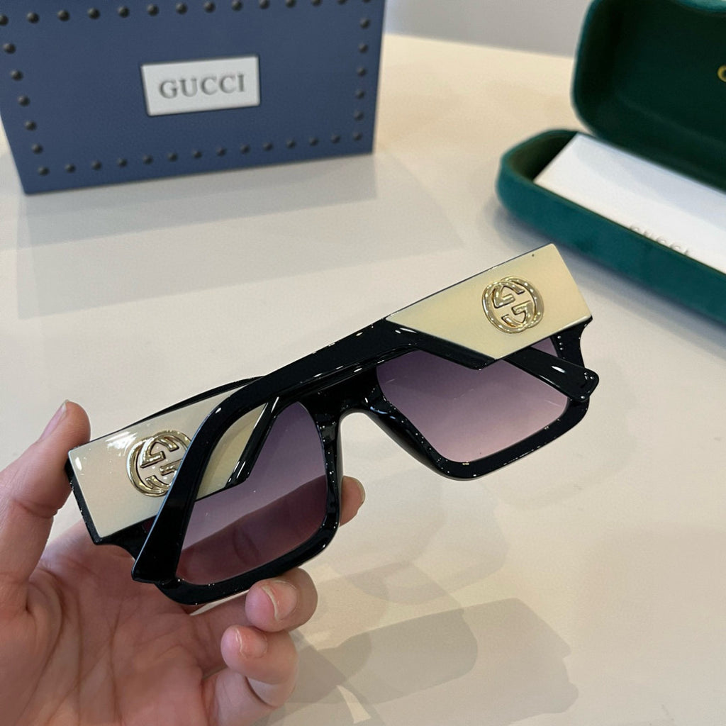 Gucci Oversized Silver Lens Sunglasses for Women - 398290 - detail image 8