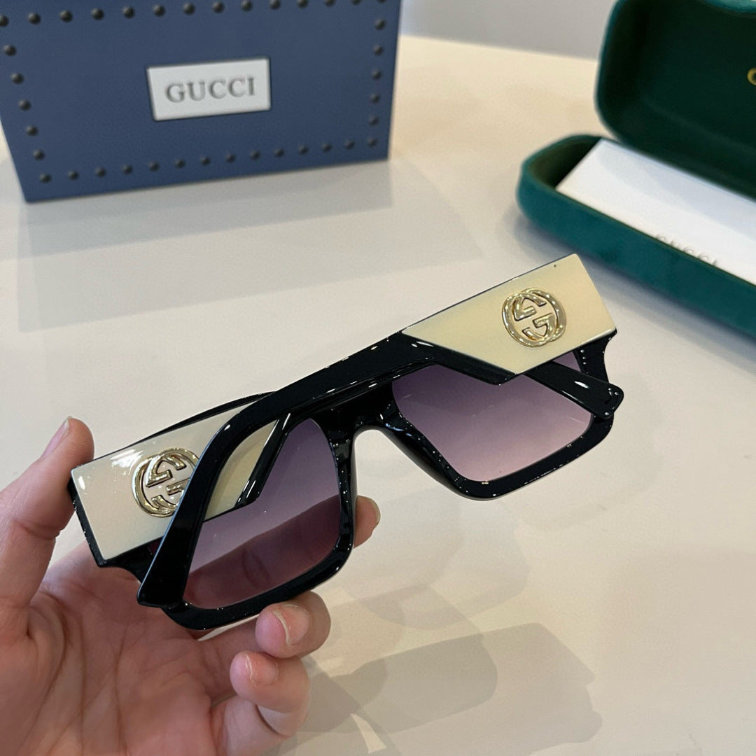 Gucci Oversized Silver Lens Sunglasses for Women - 398290 - detail image 8
