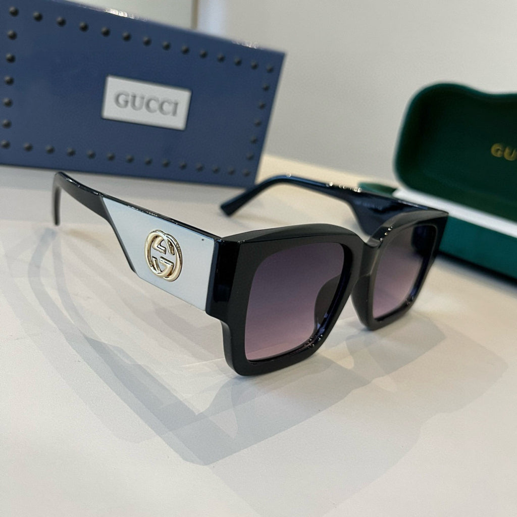 Gucci Oversized Silver Lens Sunglasses for Women - 398290