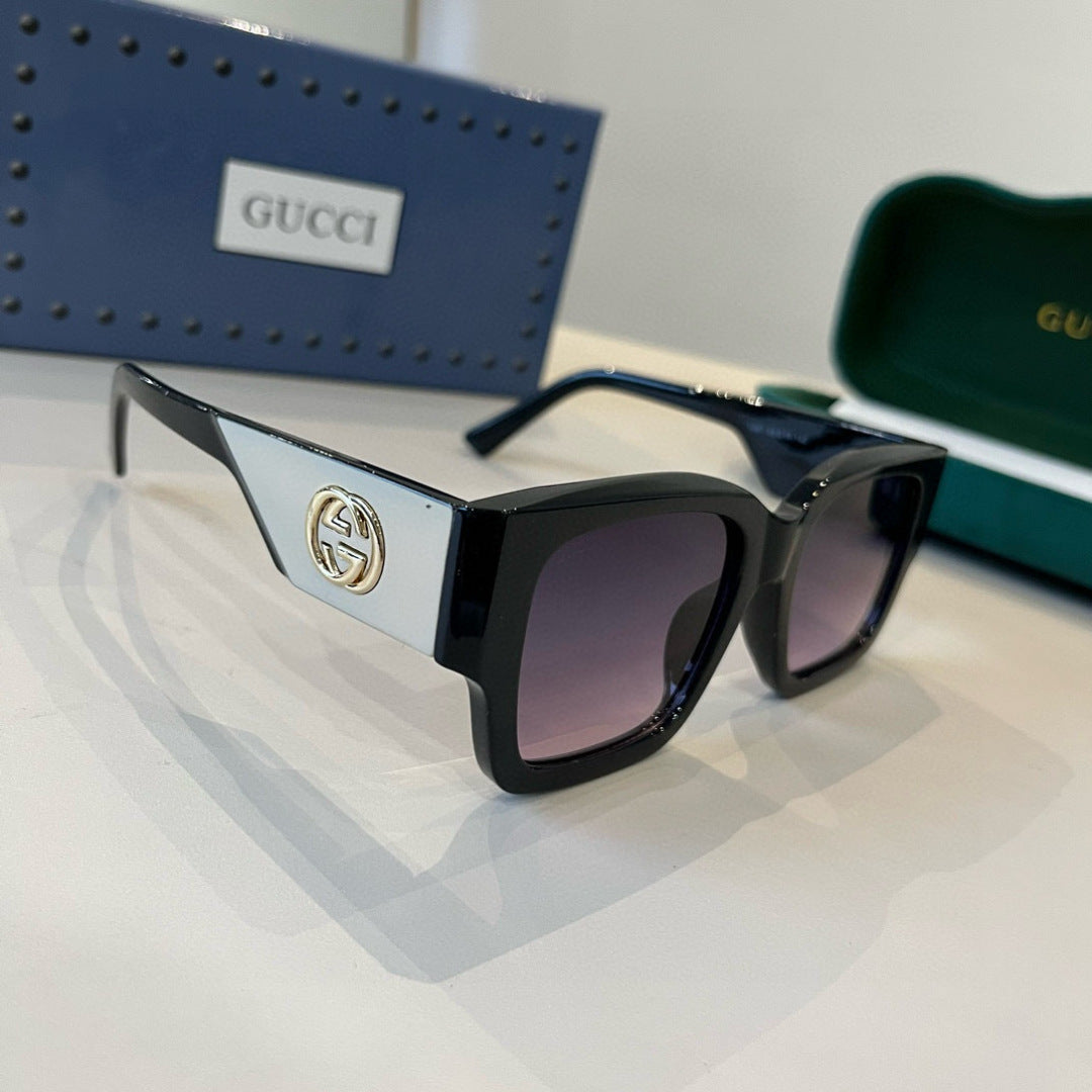 Gucci Oversized Silver Lens Sunglasses for Women - 398290
