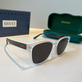 Gucci Metal Aviator Black Lens Sunglasses for Men & Women - 997595