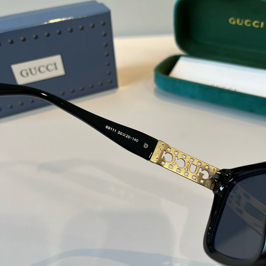 Gucci Oversized Black Lens Sunglasses for Men & Women - 997598 - detail image 6