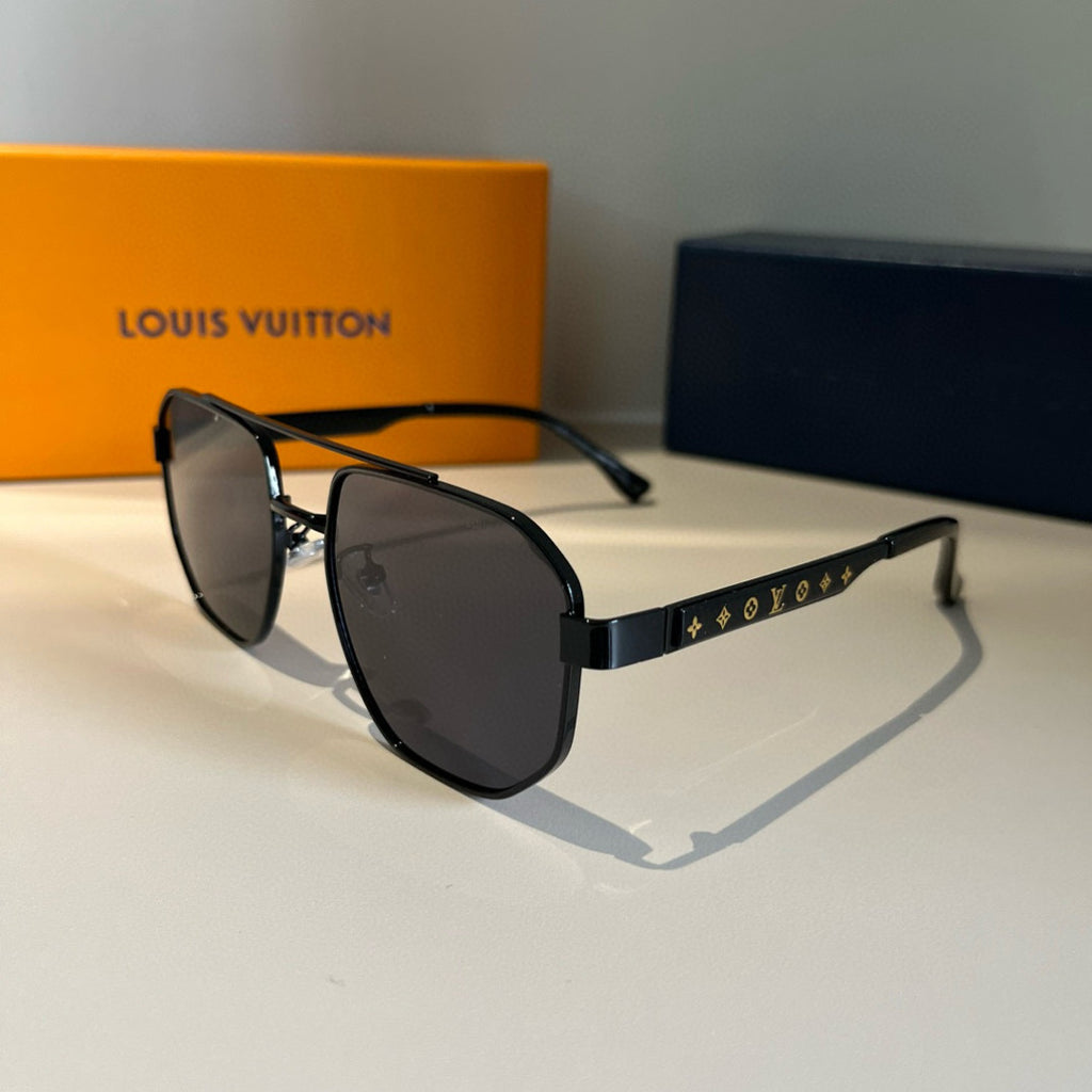 Louis Vuitton Metal Aviator Gold Lens Sunglasses for Men & Women - 866888 - detail image 3