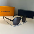Louis Vuitton Metal Aviator Gold Lens Sunglasses for Men & Women - 866888