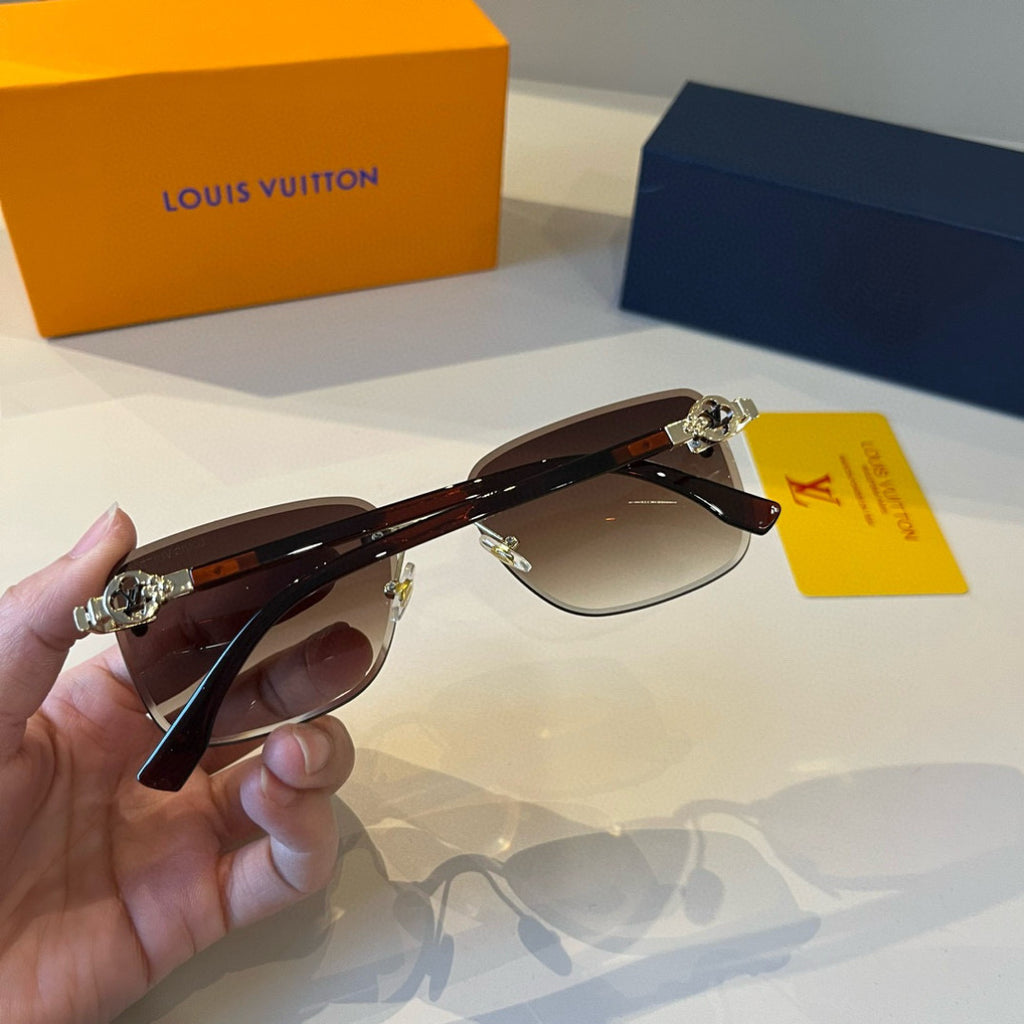 Louis Vuitton Fashion Brown Lens Sunglasses for Men & Women - 997436 - detail image 7