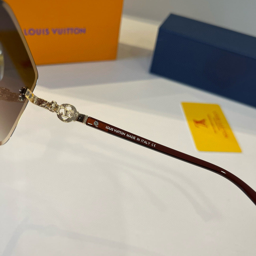 Louis Vuitton Fashion Brown Lens Sunglasses for Men & Women - 997436 - detail image 9