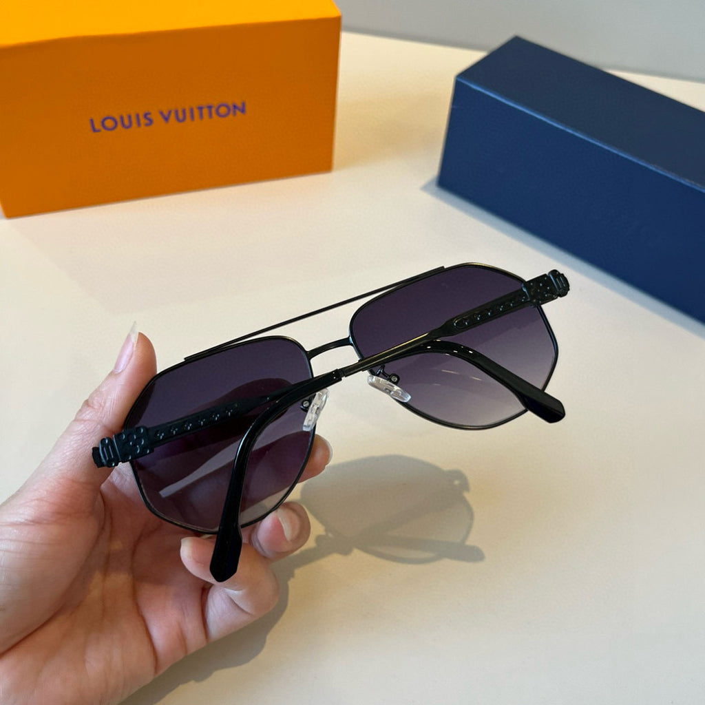Louis Vuitton Metal Aviator Black Lens Sunglasses for Men & Women - 866891 - detail image 7