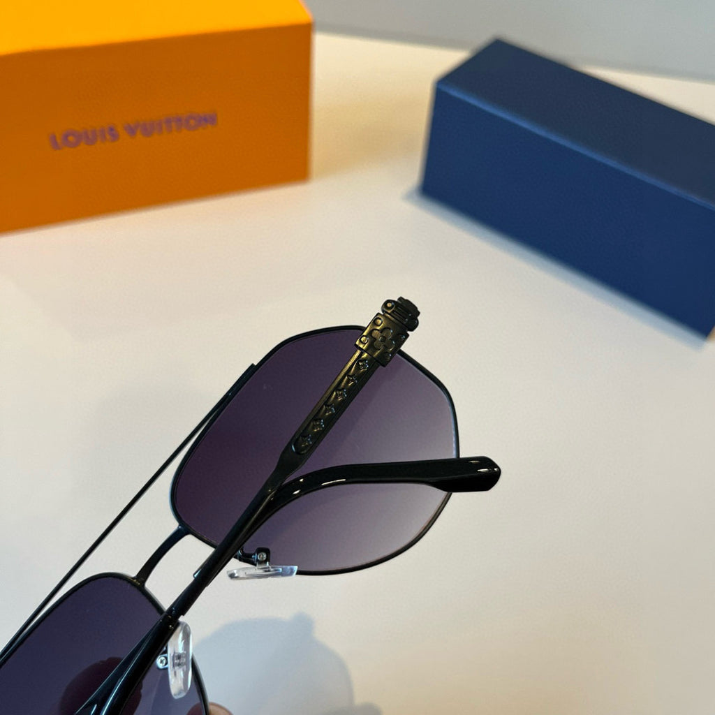Louis Vuitton Metal Aviator Black Lens Sunglasses for Men & Women - 866891 - detail image 6