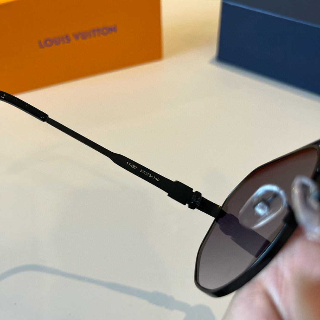 Louis Vuitton Metal Aviator Black Lens Sunglasses for Men & Women - 866891 - detail image 9