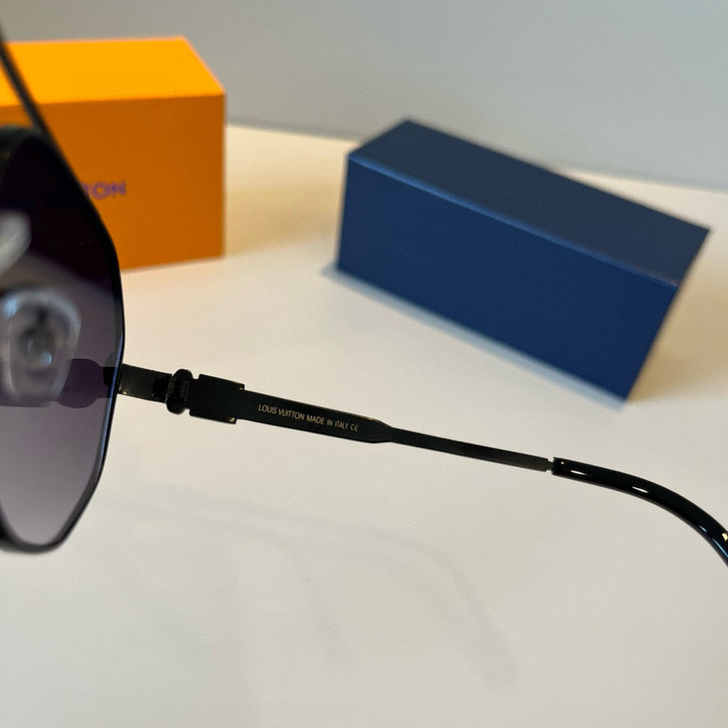 Louis Vuitton Metal Aviator Black Lens Sunglasses for Men & Women - 866891 - detail image 8