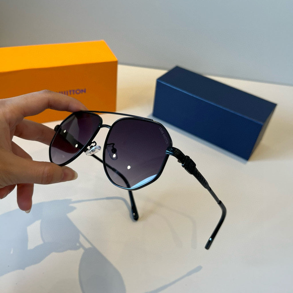 Louis Vuitton Metal Aviator Black Lens Sunglasses for Men & Women - 866891 - detail image 4