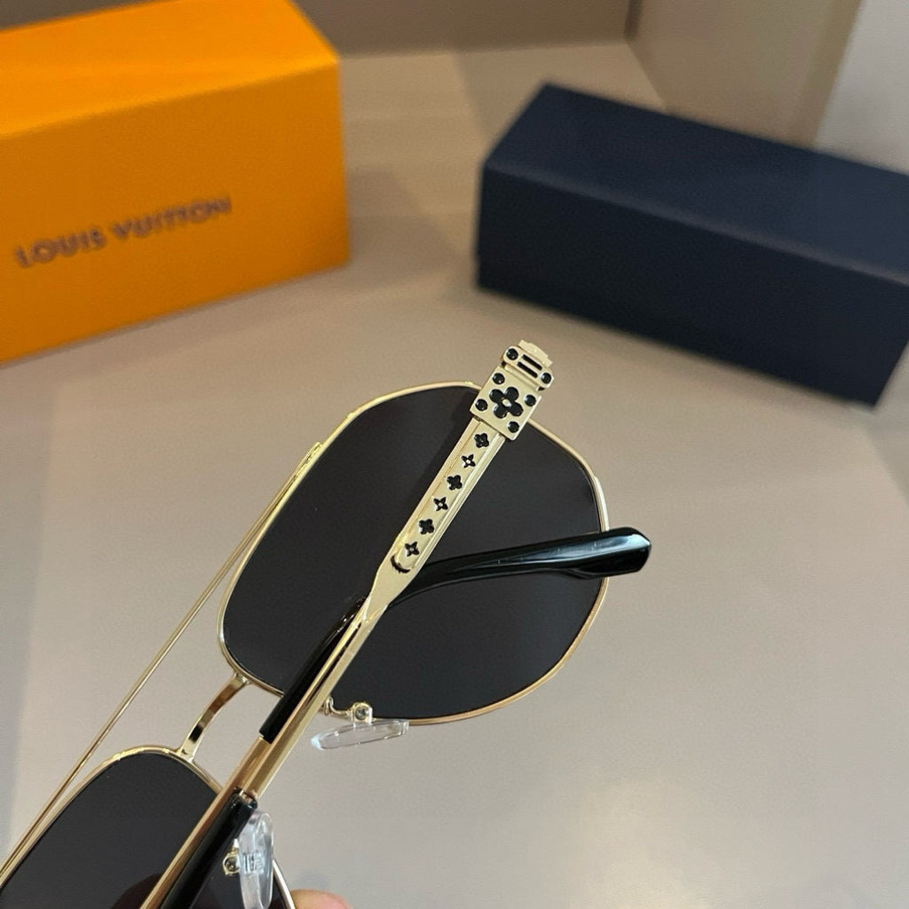 Louis Vuitton Metal Aviator Gold Lens Sunglasses for Men & Women - 866892 - detail image 7