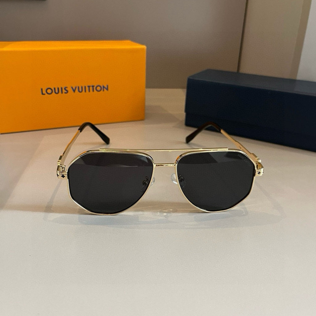 Louis Vuitton Metal Aviator Gold Lens Sunglasses for Men & Women - 866892 - detail image 2