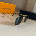 Louis Vuitton Metal Aviator Gold Lens Sunglasses for Men & Women - 866892