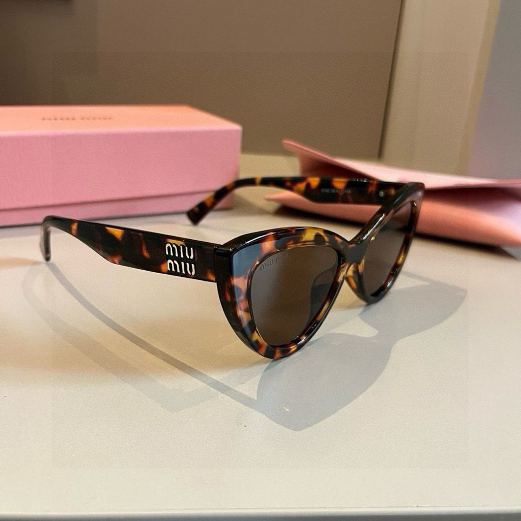 Miu Miu Cat-Eye Brown Lens Sunglasses for Men & Women - 416191