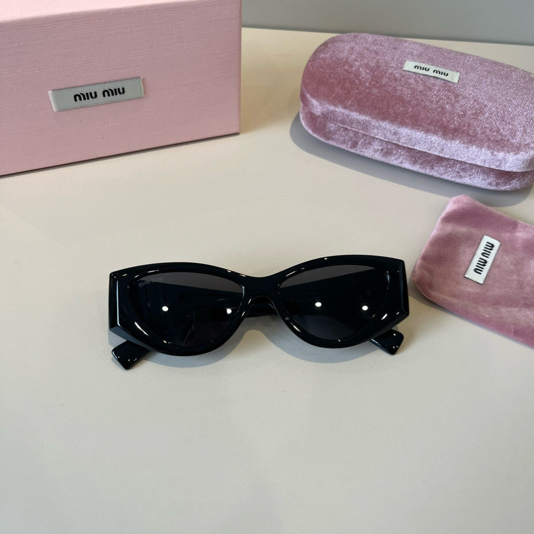 Miu Miu Cat-Eye Black Lens Sunglasses for Men & Women - 358729 - detail image 5
