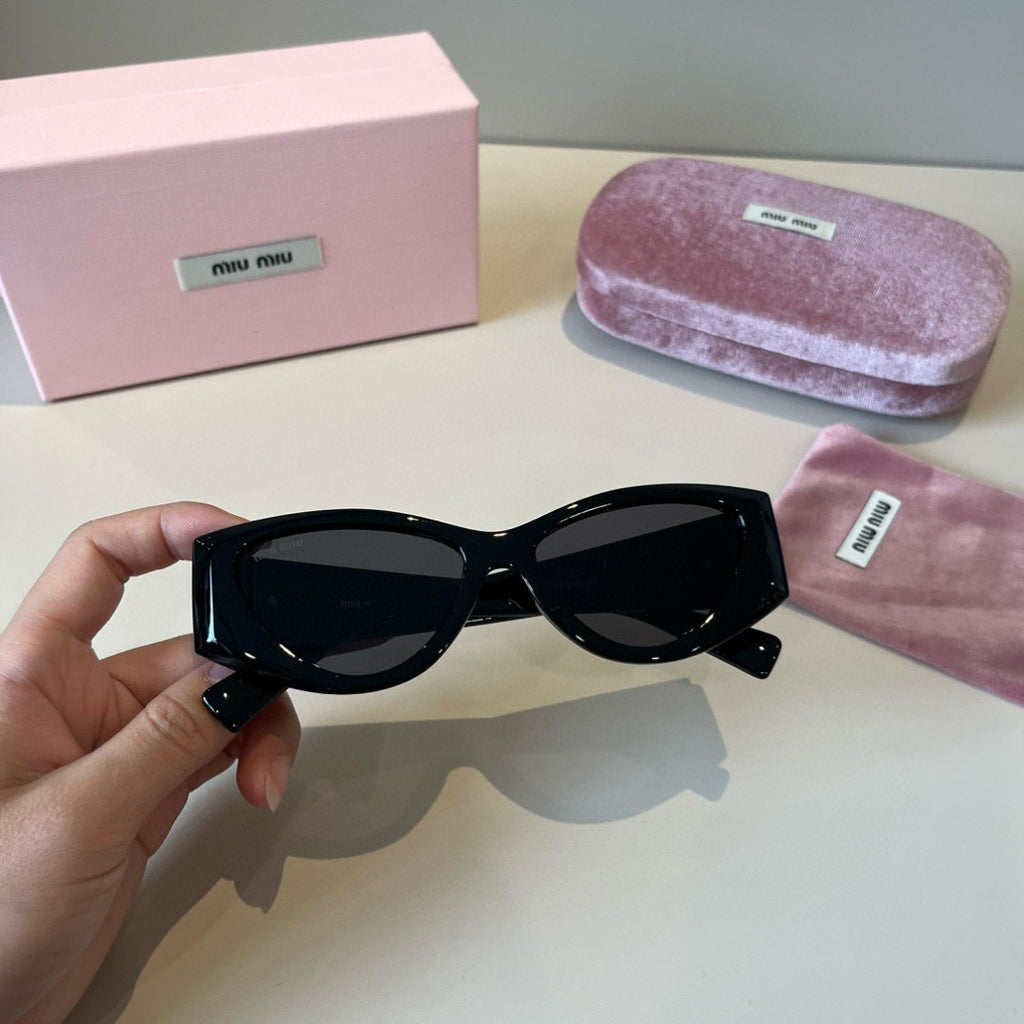Miu Miu Cat-Eye Black Lens Sunglasses for Men & Women - 358729 - detail image 6