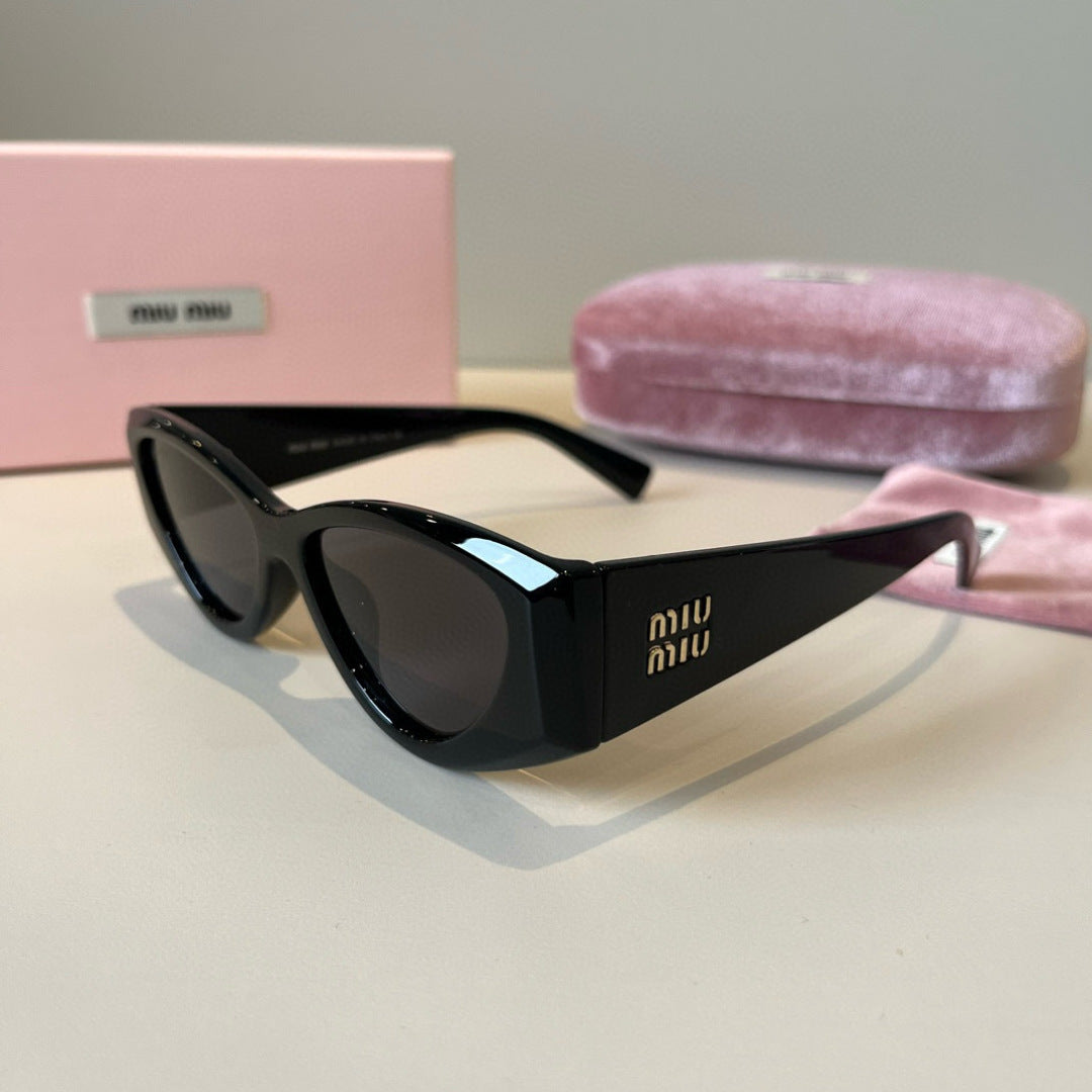 Miu Miu Cat-Eye Black Lens Sunglasses for Men & Women - 358729 - detail image 3