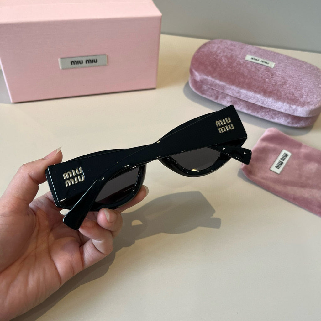 Miu Miu Cat-Eye Black Lens Sunglasses for Men & Women - 358729 - detail image 8