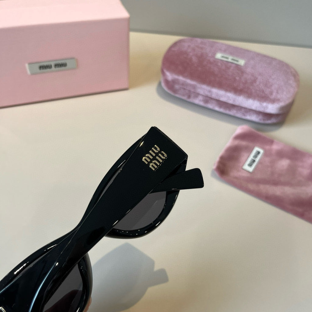 Miu Miu Cat-Eye Black Lens Sunglasses for Men & Women - 358729 - detail image 7