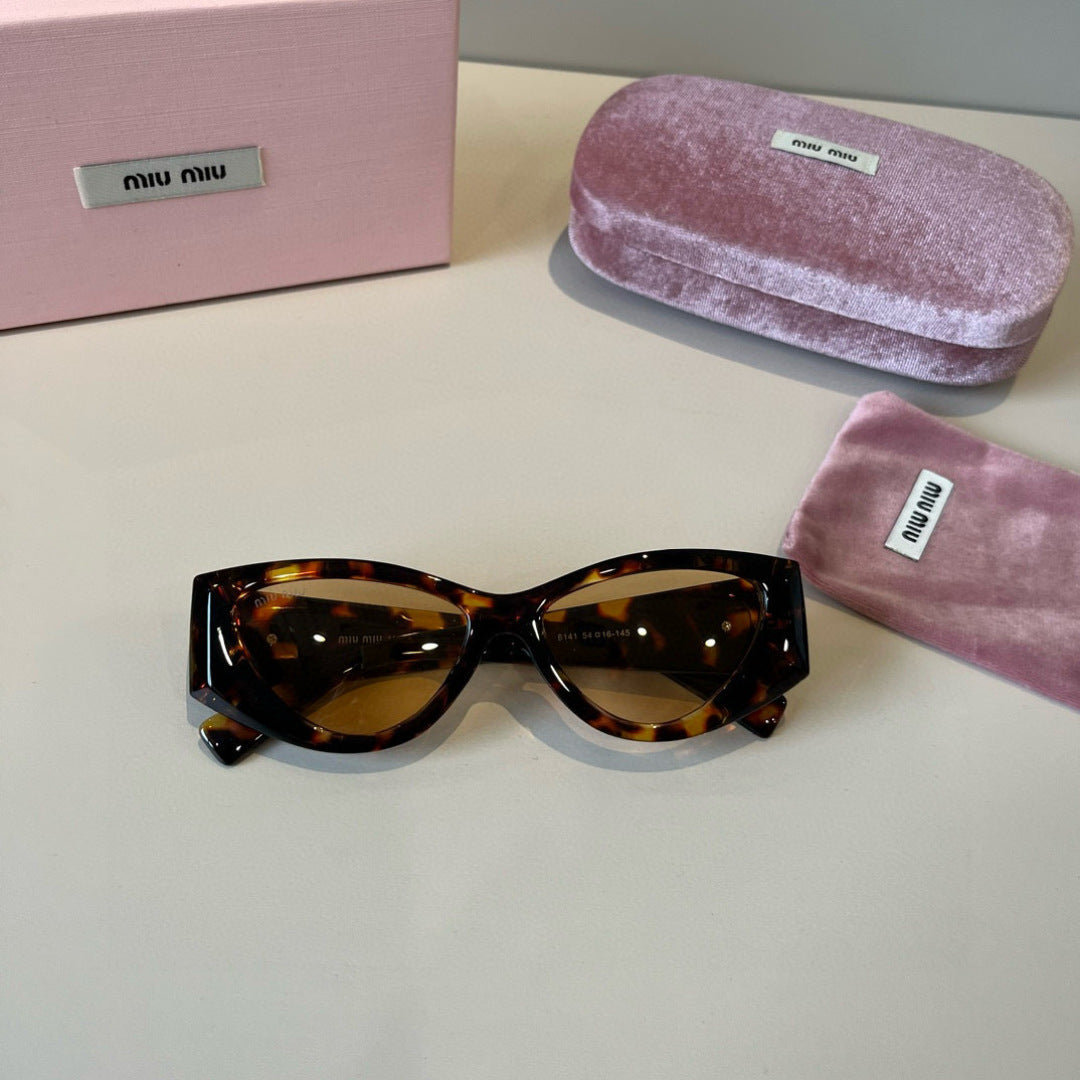 Miu Miu Cat-Eye Brown Lens Sunglasses for Men & Women - 358730 - detail image 5