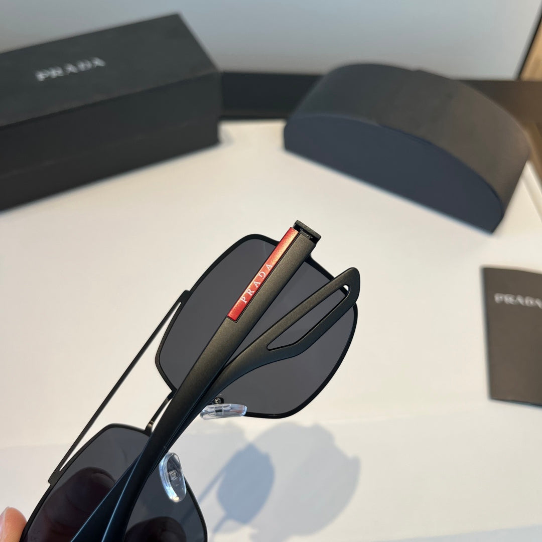 Prada Polarized Fashion Black Lens Sunglasses for Men - 432094 - detail image 8