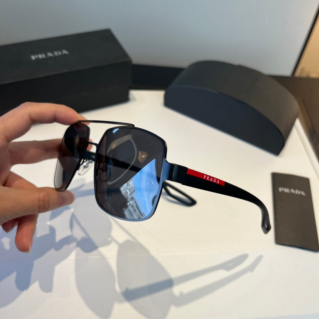 Prada Polarized Fashion Black Lens Sunglasses for Men - 432094 - detail image 4