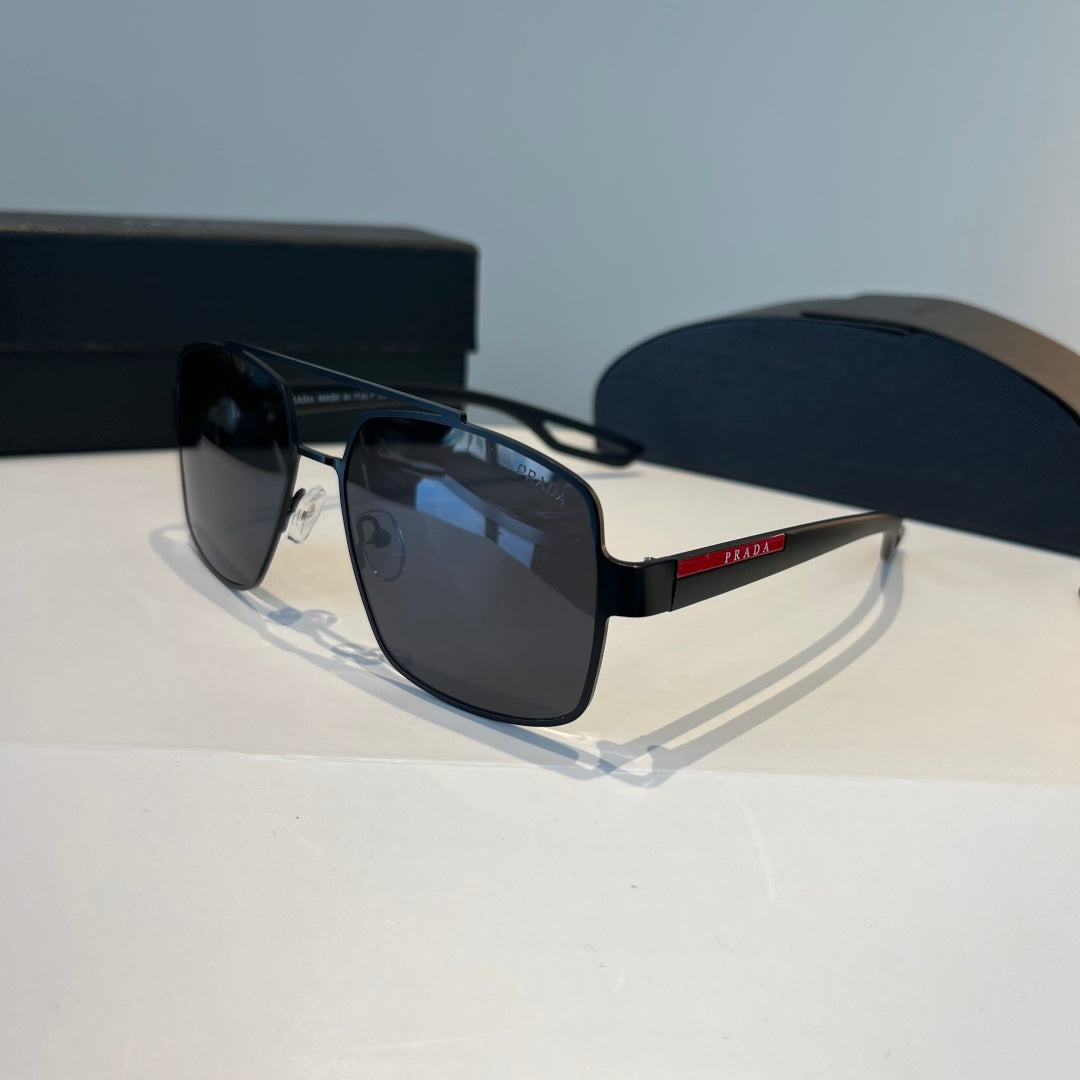 Prada Polarized Fashion Black Lens Sunglasses for Men - 432094 - detail image 3