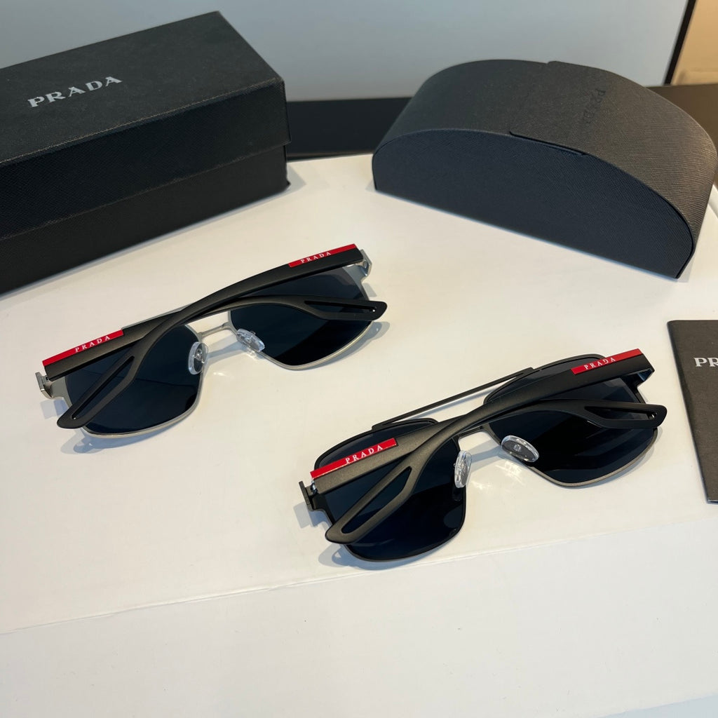 Prada Polarized Fashion Silver Lens Sunglasses for Men - 432095 - detail image 12
