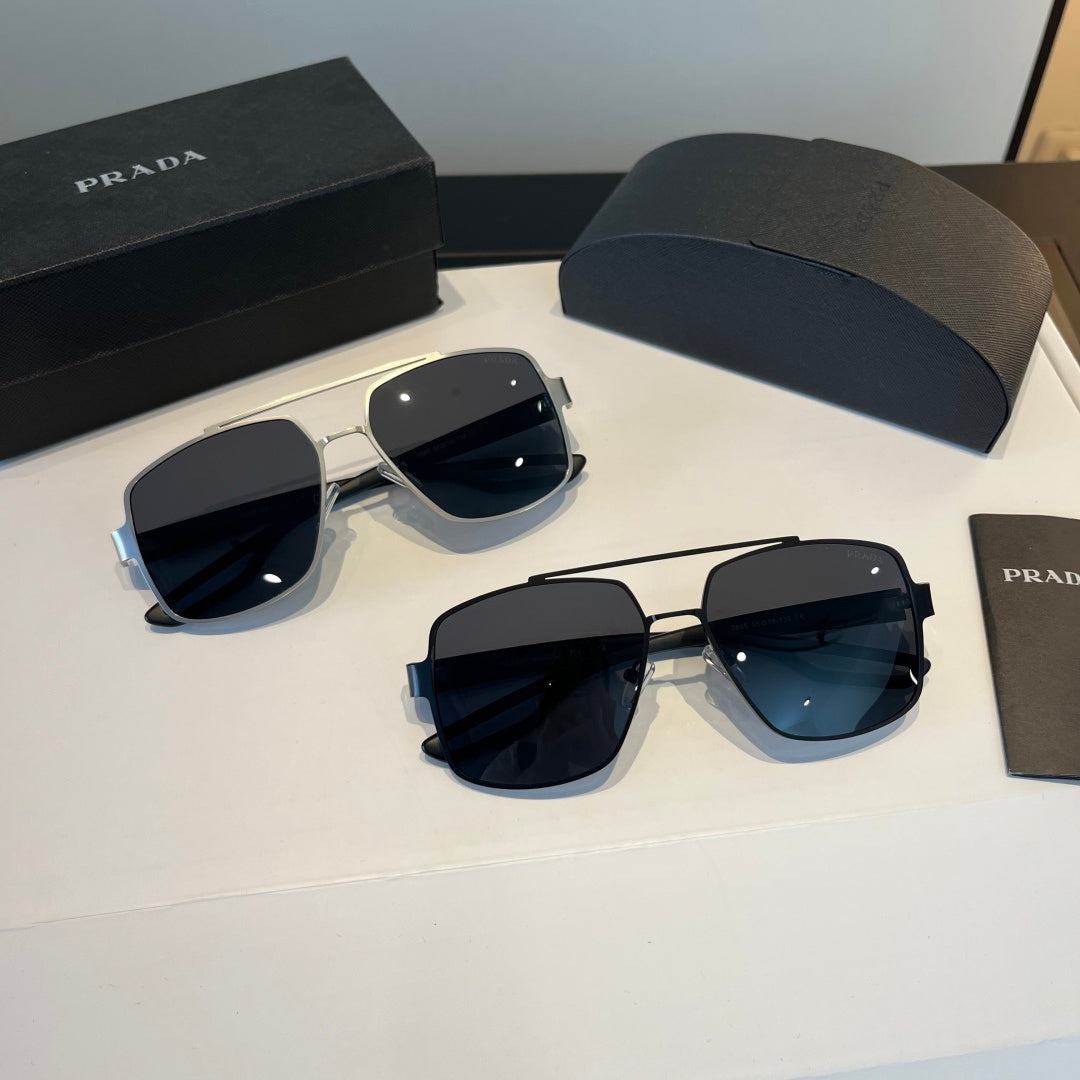 Prada Polarized Fashion Silver Lens Sunglasses for Men - 432095 - detail image 11