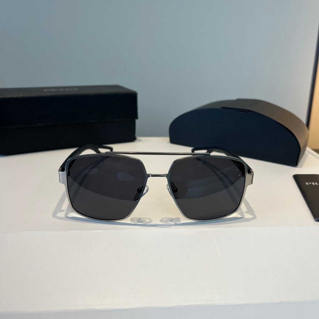Prada Polarized Fashion Silver Lens Sunglasses for Men - 432095 - detail image 2