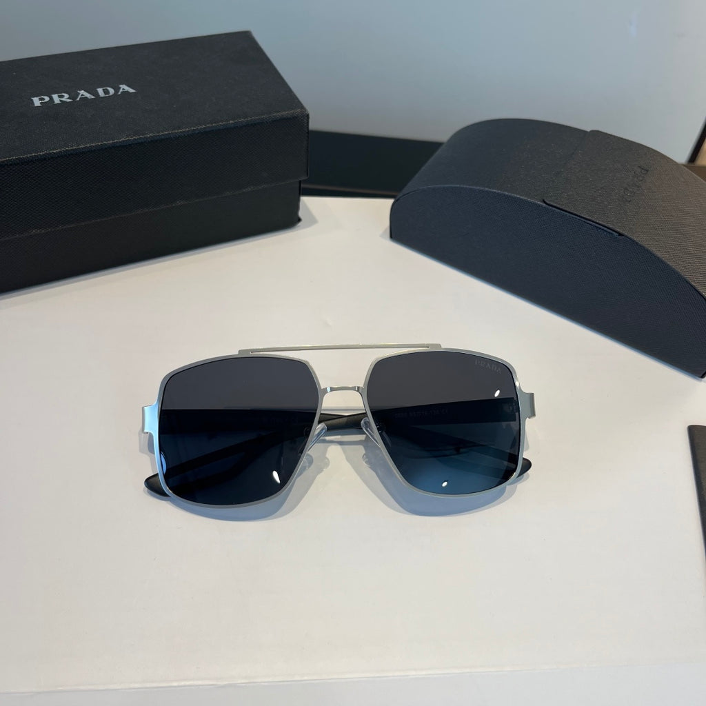 Prada Polarized Fashion Silver Lens Sunglasses for Men - 432095 - detail image 10